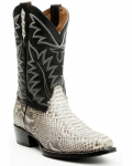 Stylish Cody James Men's Exotic Python Western Boots - Medium Toe | Black