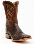 Stylish Cody James Men's Exotic Caiman Western Boots - Broad Square Toe | Brown