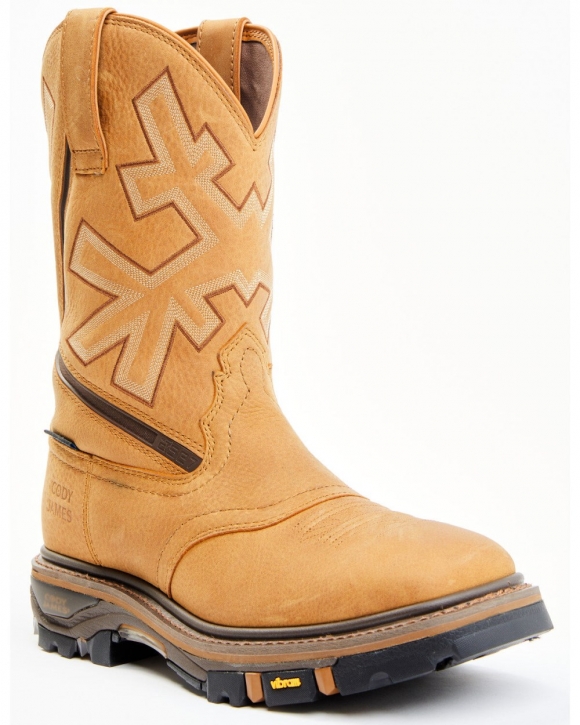 Stylish Cody James Men's Decimator ASE7 Western Work Boots - Soft Toe | Brown