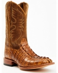 Stylish Cody James Men's Caiman Cognac 12" Exotic Western Boots - Broad Square Toe | Tan