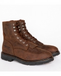 Stylish Cody James Men's 8" Mustang Waterproof Lace-Up Kiltie Work Boots - Soft Toe | Brown