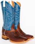 Stylish Cody James Men's Square Toe Stockman Boots | Copper