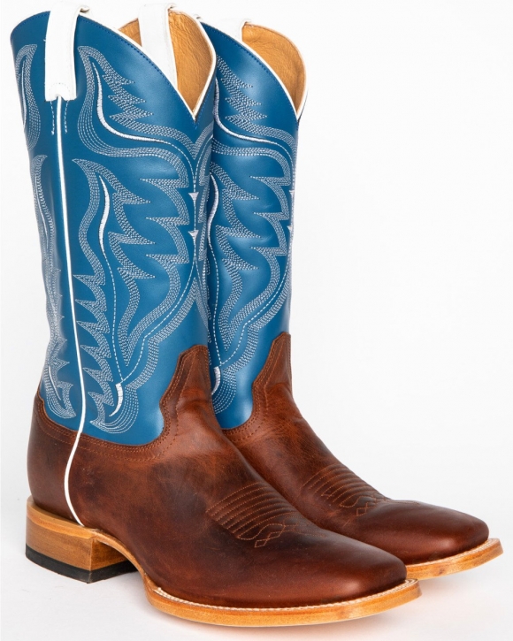 Stylish Cody James Men's Square Toe Stockman Boots | Copper