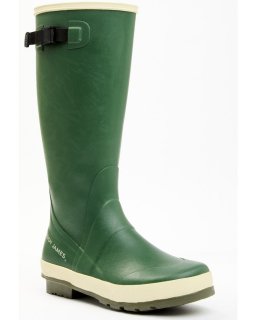 Stylish Cody James Men's 17" Rubber Waterproof Work Boots - Round Toe | Green