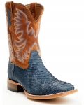 Stylish Cody James Men's Exotic Python Vulturno Western Boots - Broad Square Toe | Blue