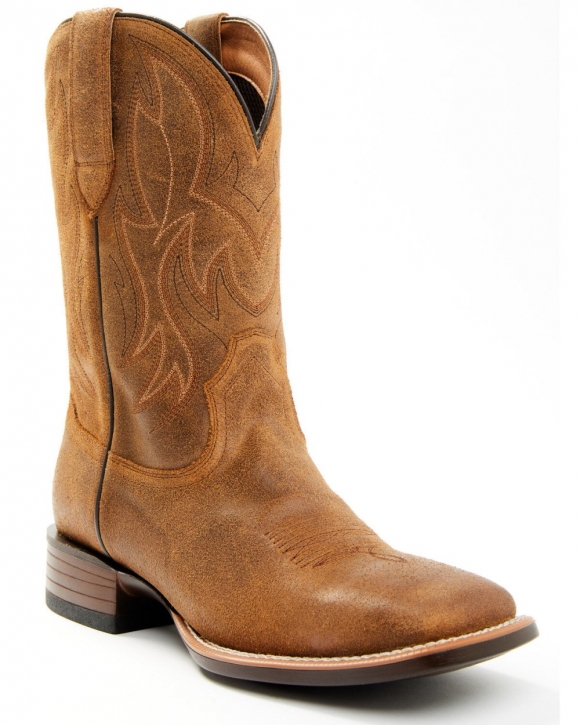 Stylish Cody James Men's Hoverfly Western Performance Boots - Broad Square Toe | Coffee