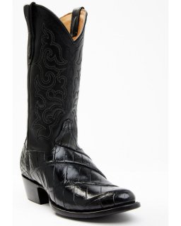 Stylish Cody James Men's Exotic American Alligator Western Boots - Round Toe | Black