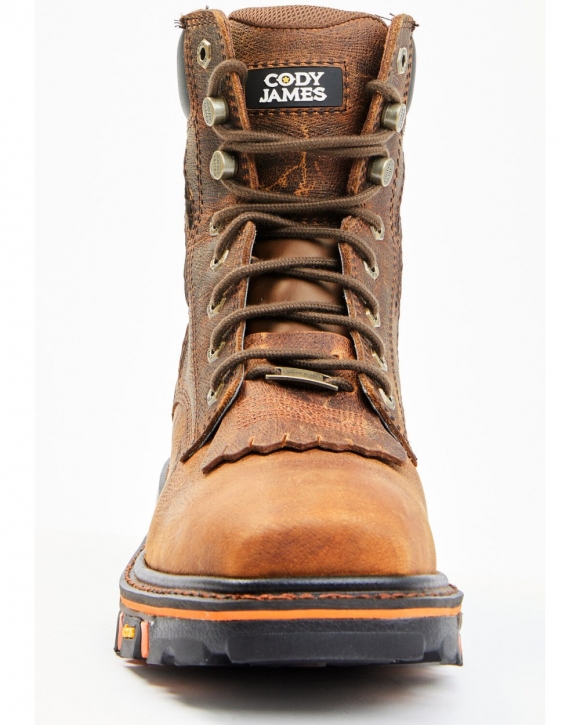 Stylish Cody James Men's Decimator Vibram Lace-Up Work Boots - Composite Toe | Brown