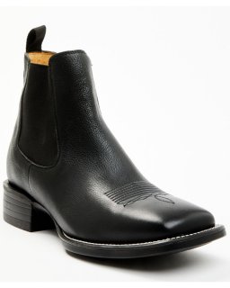 Stylish Cody James Men's Jones Chelsea Boots - Broad Square Toe | Black