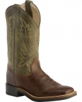 Stylish Cody James Boys' Stitched Western Boots - Square Toe | Chocolate