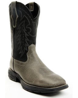 Stylish Cody James Men's Summit Lite Performance Boots - Broad Square Toe | Grey