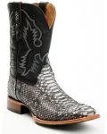 Stylish Cody James Men's Exotic Python Nevado Western Boots - Broad Square Toe | Black