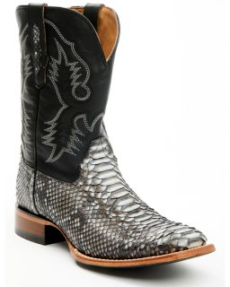 Stylish Cody James Men's Exotic Python Nevado Western Boots - Broad Square Toe | Black