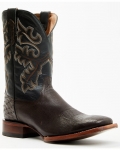 Stylish Cody James Men's Exotic Ostrich Western Boots - Broad Square Toe | Chocolate