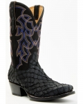 Stylish Cody James Men's Exotic Pirarucu Western Boots - Square Toe | Black Stylish Cody James Men's Exotic Pirarucu Western Boots - Square Toe | Black
