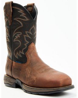 Stylish Cody James Men's Xero Gravity Lite Waterproof Pull-On Work Boots - Composite Toe | Black