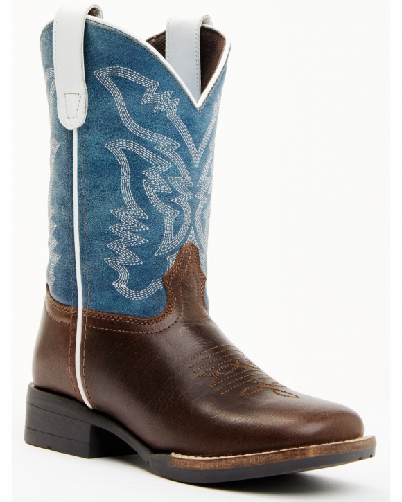 Stylish Cody James Boys' Walker Western Boots - Broad Square Toe | Brown