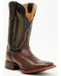 Stylish Cody James Men's Buck Western Boots - Broad Square Toe | Black/brown