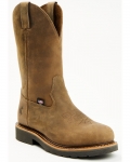 Stylish Cody James Men's USA Pull-On Work Boots - Composite Toe | Brown Stylish Cody James Men's USA Pull-On Work Boots - Composite Toe | Brown