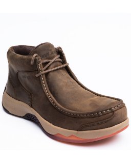 Stylish Cody James Men's Low Cut Casual Driver Work Boots - Composite Toe | Brown
