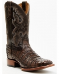Stylish Cody James Men's Exotic Caiman Tail Skin Western Boots - Broad Square Toe | Dark Brown Stylish Cody James Men's Exotic Caiman Tail Skin Western Boots - Broad Square Toe | Dark Brown