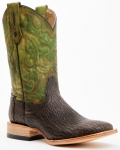 Stylish Cody James Men's Exotic Shark Western Boots - Broad Square Toe | Green Stylish Cody James Men's Exotic Shark Western Boots - Broad Square Toe | Green