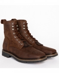 Stylish Cody James Men's Mustang Lace-Up Kiltie Work Boots - Soft Toe | Brown Stylish Cody James Men's Mustang Lace-Up Kiltie Work Boots - Soft Toe | Brown