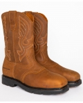 Stylish Cody James Men's Broad Square Composite Toe Western Work Boots | Brown Stylish Cody James Men's Broad Square Composite Toe Western Work Boots | Brown