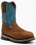 Stylish Cody James Men's Disruptor Waterproof Work Boots - Composite Toe | Blue Stylish Cody James Men's Disruptor Waterproof Work Boots - Composite Toe | Blue