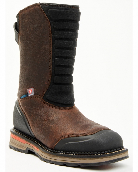 Stylish Cody James Men's Pull-On Insulated Work Boots - Composite Toe | Brown