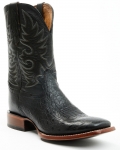 Stylish Cody James Men's Exotic Full Quill Ostrich Western Boots - Broad Square Toe | Black