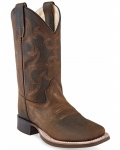 Stylish Cody James Boys' Nash Distressed Western Boots - Broad Square Toe | Brown Stylish Cody James Boys' Nash Distressed Western Boots - Broad Square Toe | Brown