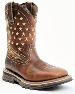 Stylish Cody James Men's Disruptor ASE7 Western Work Boots - Soft Toe | Brown