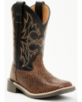 Stylish Cody James Boys' Rex Western Boots - Broad Square Toe | Black