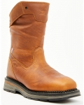 Stylish Cody James Men's 11" Waterproof Insulated Pull-On Work Boots - Composite Toe | Medium Brown Stylish Cody James Men's 11" Waterproof Insulated Pull-On Work Boots - Composite Toe | Medium Brown