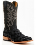 Stylish Cody James Men's Exotic Pirarucu Western Boots - Broad Square Toe | Black Stylish Cody James Men's Exotic Pirarucu Western Boots - Broad Square Toe | Black