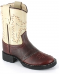 Stylish Cody James Toddler Boys' Roper Western Boots - Round Toe | Brown