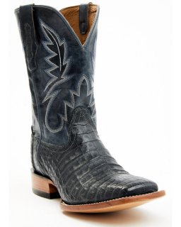 Stylish Cody James Men's Exotic Caiman Belly Western Boots - Broad Square Toe | Black