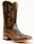 Stylish Cody James Men's Python Exotic Western Boots - Broad Square Toe | Brown Stylish Cody James Men's Python Exotic Western Boots - Broad Square Toe | Brown