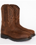 Stylish Cody James Men's Waterproof Composite Toe Pull On Work Boots | Brown Stylish Cody James Men's Waterproof Composite Toe Pull On Work Boots | Brown