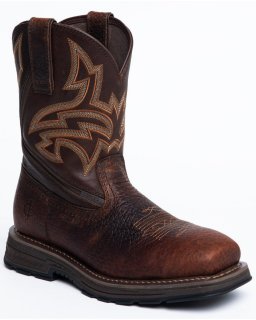 Stylish Cody James Men's ASE7 Disruptor Western Work Boots - Nano Composite Toe | Brown