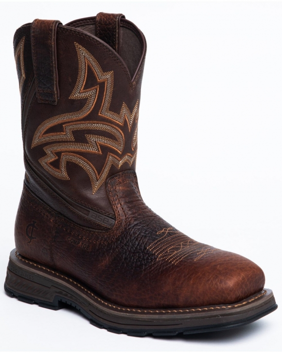 Stylish Cody James Men's ASE7 Disruptor Western Work Boots - Nano Composite Toe | Brown