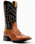 Stylish Cody James Men's Full Quill Cognac Ostrich Exotic Western Boots - Broad Square Toe | Black Stylish Cody James Men's Full Quill Cognac Ostrich Exotic Western Boots - Broad Square Toe | Black
