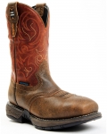 Stylish Cody James Men's Nano Lite Waterproof Western Work Boots - Composite Toe | Orange