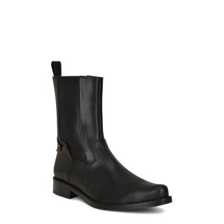 Cuadra Men's Hand-Painted Black Deer Leather Boot | New Arrivals