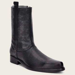 Cuadra Men's Hand-Painted Black Leather Boot | New Arrivals