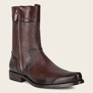 Cuadra Men's Hand-Painted Dark Brown Leather Boot | New Arrivals
