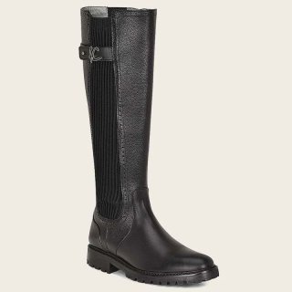 Cuadra Women's High Boot Black Bovine Leather Boot | New Arrivals