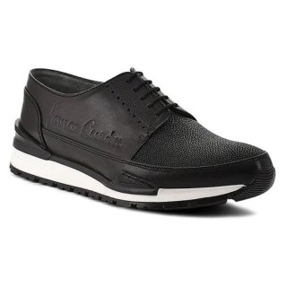 Cuadra Men's Hand-Painted Black Exotic Leather Sneakers | New Arrivals