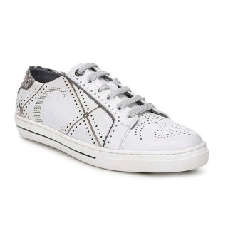 Cuadra Women's White Leather Sneakers | New Arrivals